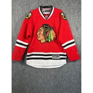 Reebok CCM Chicago Blackhawks NHL Hockey Jersey Mens Medium Red Home Logo